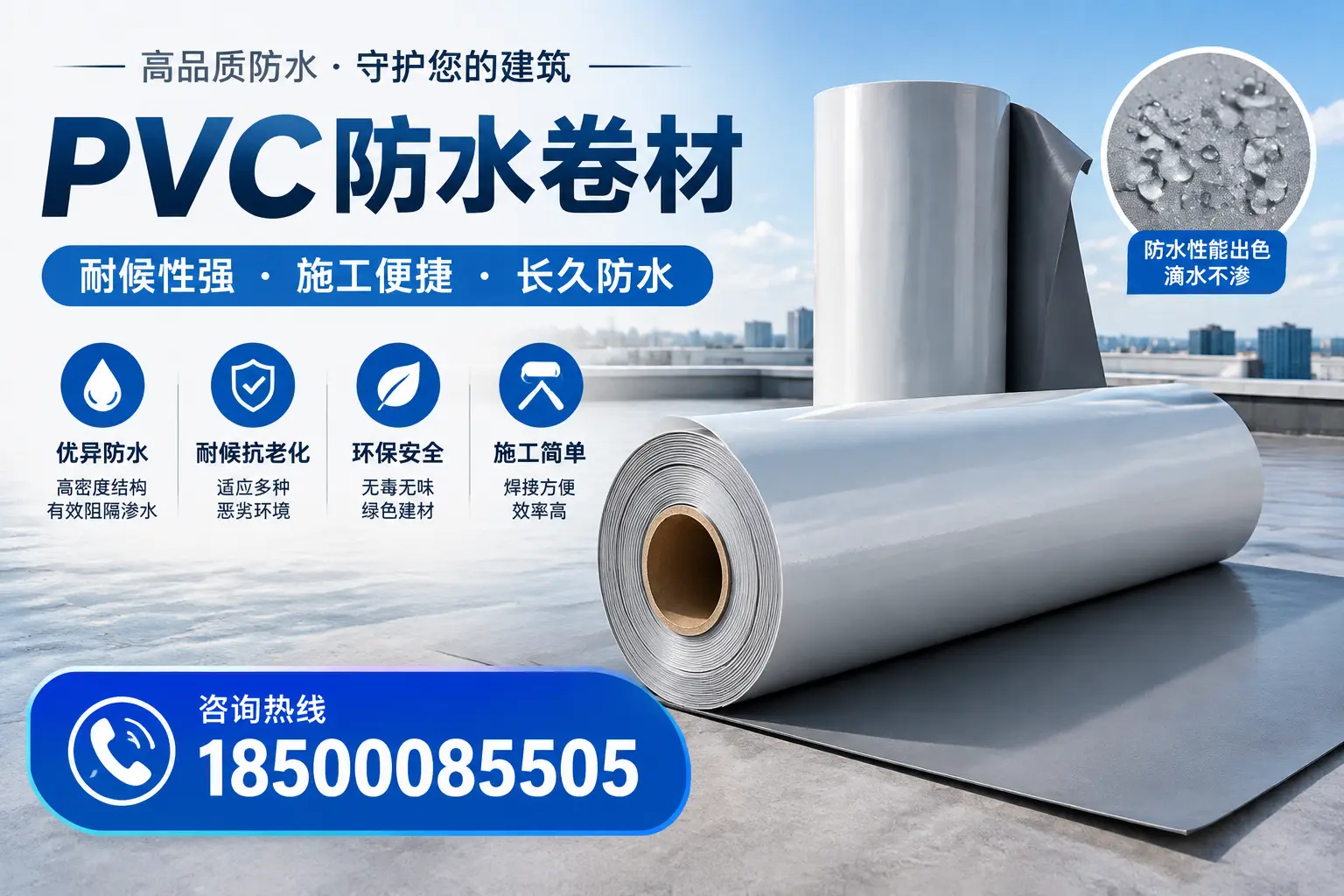 pvc防水卷材在蚌埠的行业应用前景分析
